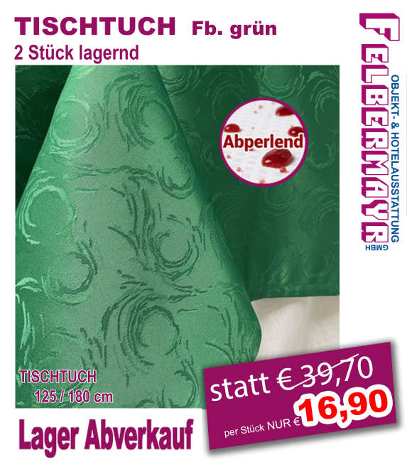 TISCHTUCH Fb. grün - abperlend!!!